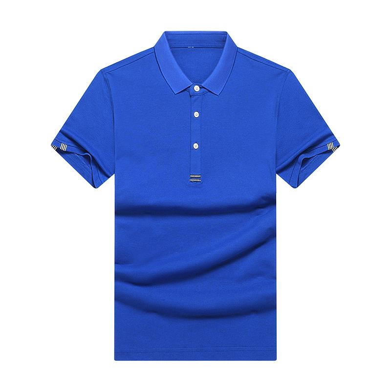 

Men's Polos 2021 Shirt Summer Stretch Shorts Sleeves Luxury Business Suit Brand M-4XL, Black