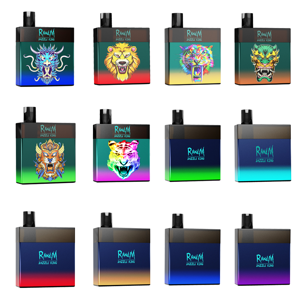 

Original RandM Dazzle King 3000puffs E cigarette with glowing lights
