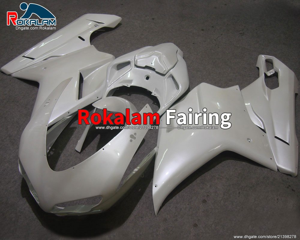 

For Ducati 848 1098 1098S 2007 2008 2009 2010 2011 White Street Bike Covers 848 1098 1198 07-11 ABS Fairings (Injection Molding), Customize