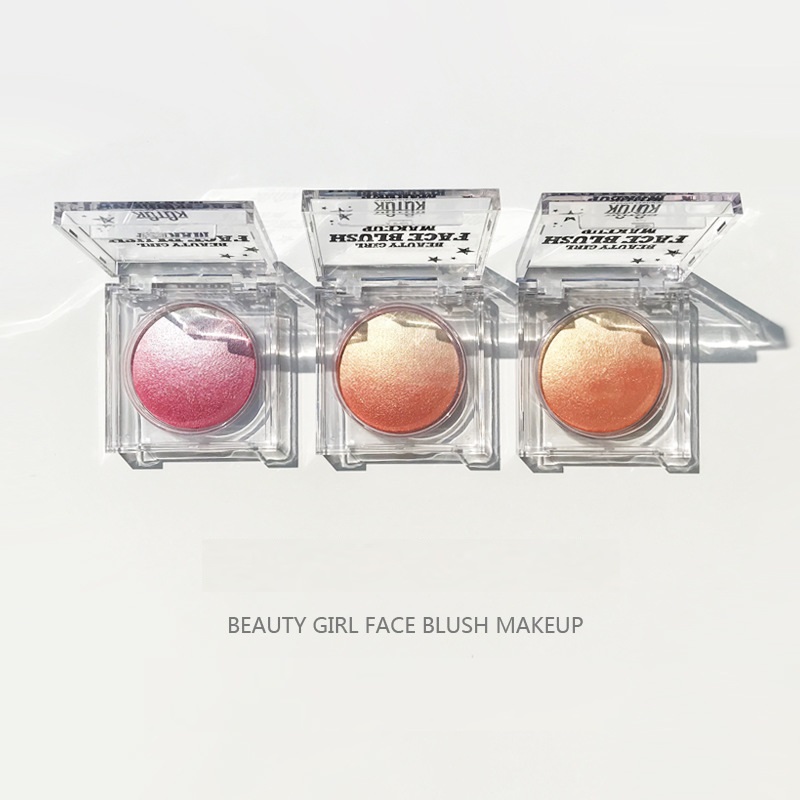 

KQTQK Blush Powder Blusher Highlight Palette Roasted Egg Shape Nude Makeup Natural Gradual Rouge and Eye Shadow, Note us the number you want