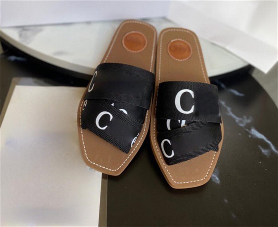 

SH 2021 Women Slippers Fahsion Black White Ladies Slides Shoes Red Blue Pink Brown Green Flip Flops Loafers 007, 12