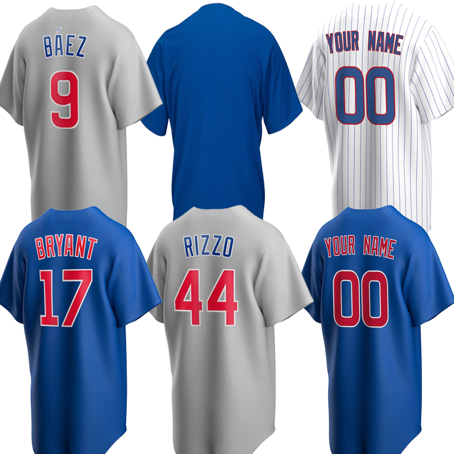 

Chicago Jerseys 9 Javier Baez 44 Anthony Rizzo 40 Willson Contreras 17 Kris Bryant 16 Kolten Wong 12 Kyle Schwarber, Blue;black