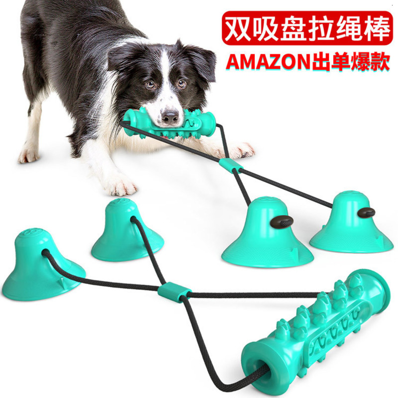 

Sucker Pet Products Double Pull Rope Molar Stick Dog Toy Petmolar