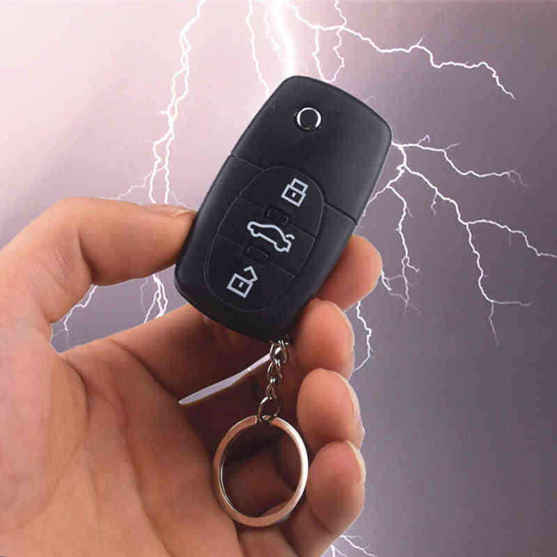 

3PC New Practical Joke Electric Shock Gag Car Key Funny Trick Prank Toys Simulation Car Remote Control Toy Birthday Day Gifts Y220308