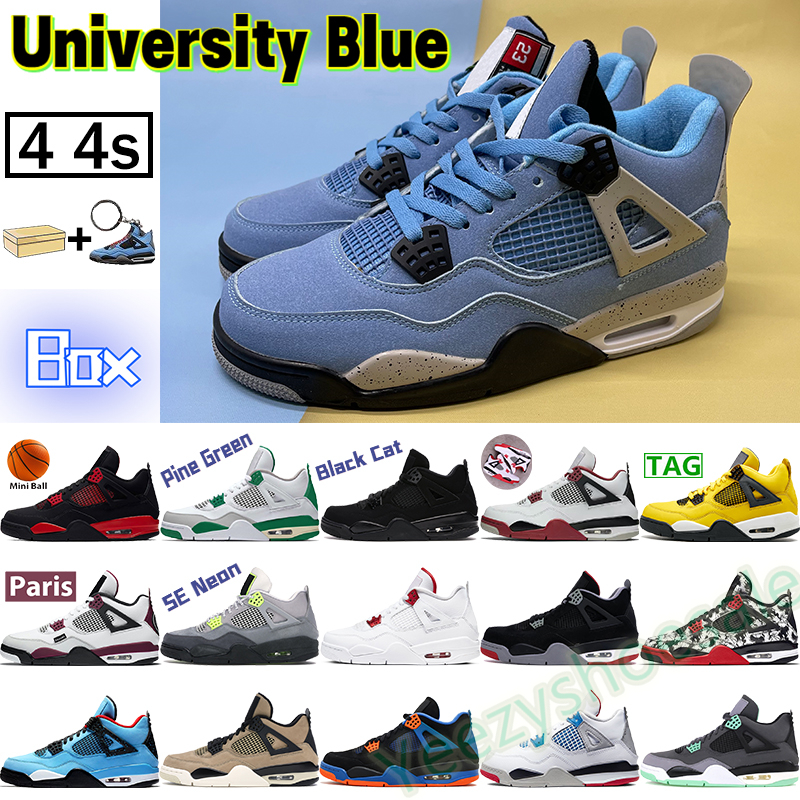 

Mens basketball shoes 4 university blue 4s pine green black cat fire red thunder metallic purple orange rapotors paris what the men women sneakers, Bubble wrap packaging