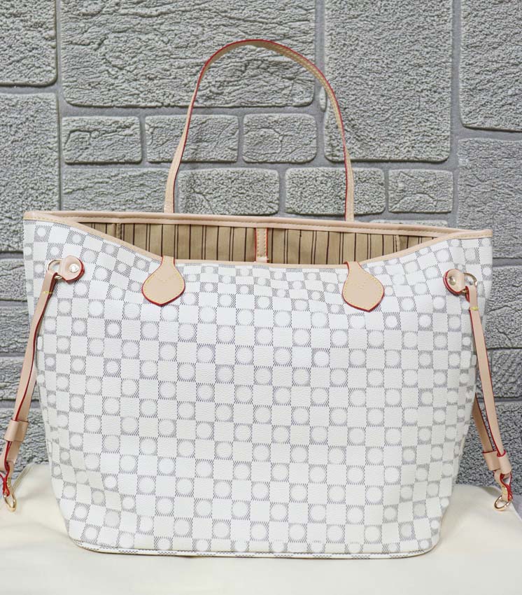 

Women Handbag Shoulder Bags Shopping bag Totes Classic Brown purse date code serial number checker tote grid flower 0005, Original dust bag