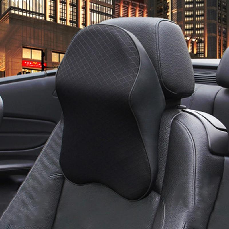 

Seat Cushions Cars Headrest Pad Memory Cotton Foam Pillow Head Neck Rest Breathable Cushion