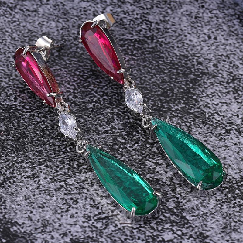 

Simple Atmosphere Fashion Temperament European And American Water Drop Long Earrings Girl Stud Pair/Set
