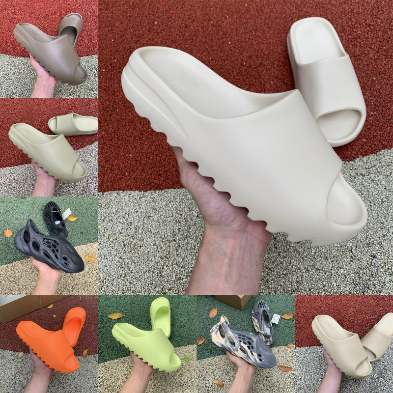 

Kanyes Slides West Slippers Desert Sand Summer Brown Flat Mens Women Beach Resin Slide Sandal Graffiti Bone Rubber MXT Moon Gray Foam RNNR Mineral Blue Designer Y669, Please contact us