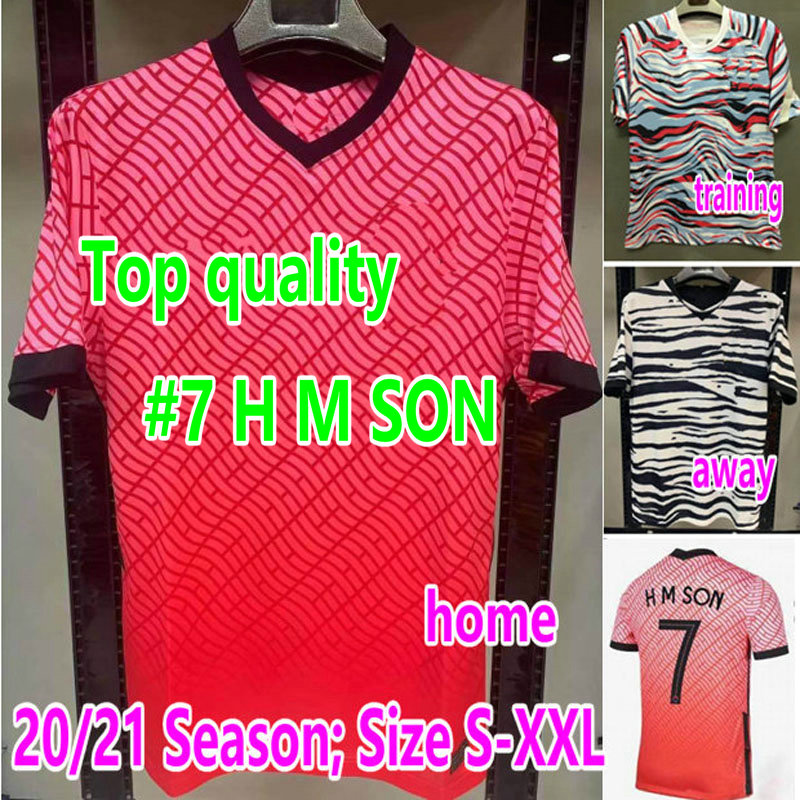 

2021 H M SON Soccer Jersey national team home away 20 21 football jerseys I B HWANG training shirt top quality kit, 2020 home
