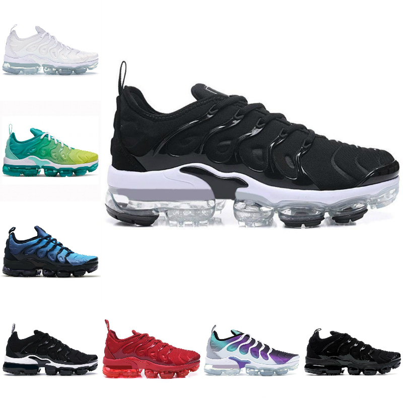

2021 Sale New TN Plus Mens Running Shoes Pink Sea Triple Black White Red Voltage Purple USA Lemon Lime Bumblebee Be True Trainers Sports Sneakers K17