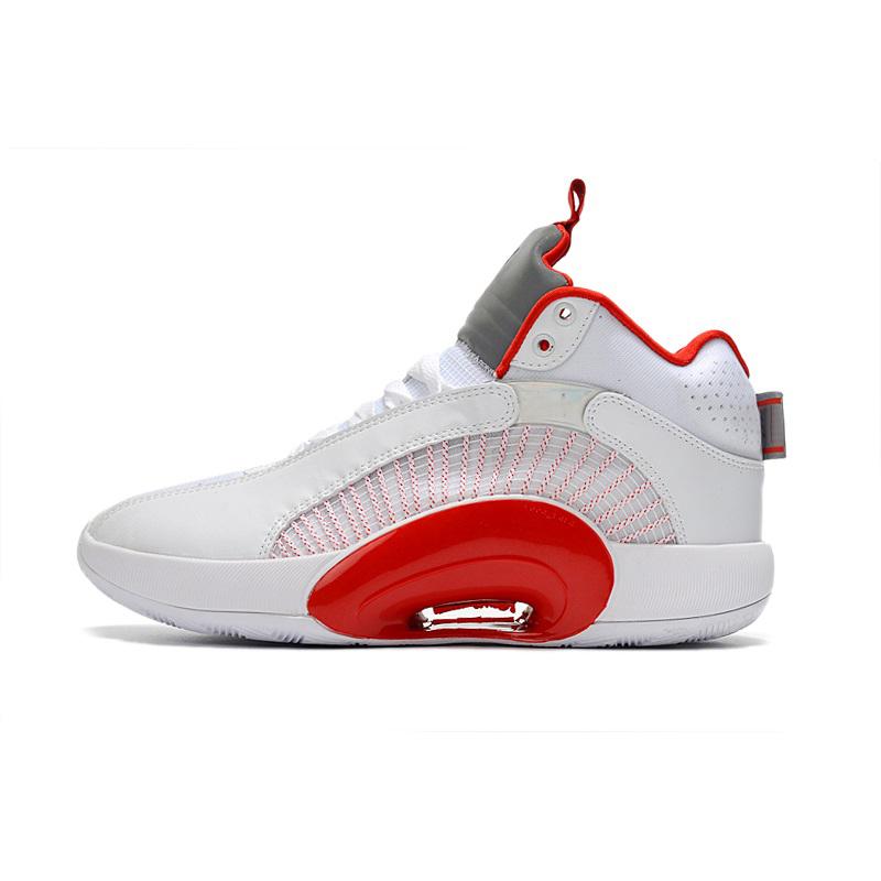 

Retro mens jumpman 35 xxxv basketball shoes xxx5 womens aj35 kids 35s sneakers Fire Red White Christmas what the lebron 18 tennis with box