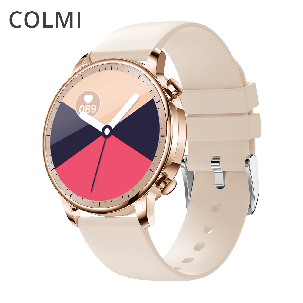 

COLMI V23 Women Smart Watch Full Touch Fitness Tracker IP67 Waterproof Blood Pressure Smart Clock Men Smartwatchg, Black
