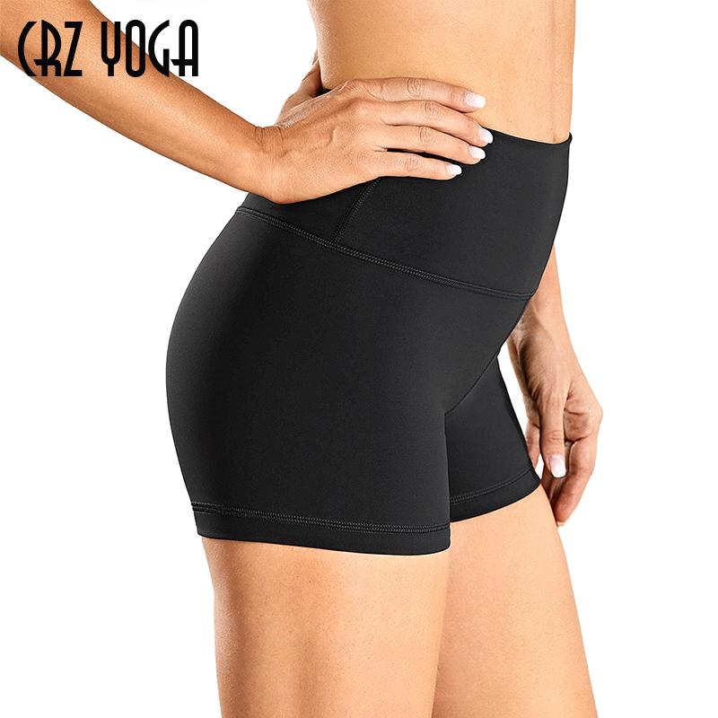 

Women's Naked Feeling Biker Shorts Workout Athletic Tights Running - 3 Inches Outfits Yoga, Leopard multi05
