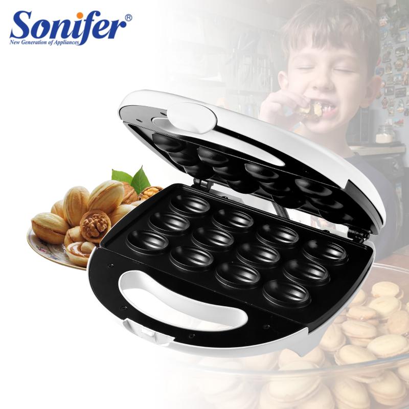 

Bread Makers Electric Walnut Cake Maker Waffle Automatic 12 Holes Nuts Kitchen Breakfast Non-stick Cook Plates Sonifer