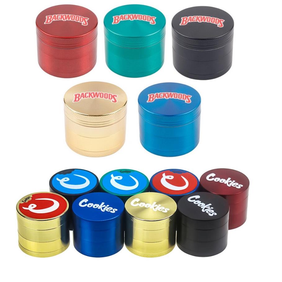 

Backwoods Grinder 40mm 50mm 55mm 63mm Tobacco Slicer 4 Layers Herb Crusher Colorful Grinders Hand Muler Smoking Accessoriesa26