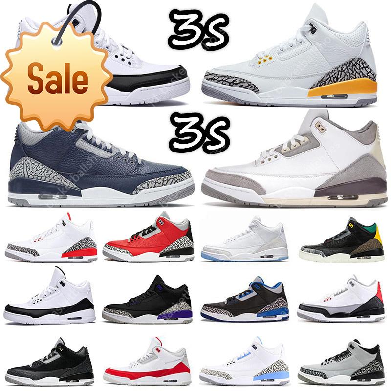 

2022 Top Mens Basketball Shoes Sneakers 3s Womens Fragment Katrina Rust Pink Racer Blue Seoul Midnight Navy Georgetown Black Cement Cool Grey Cat, Customize