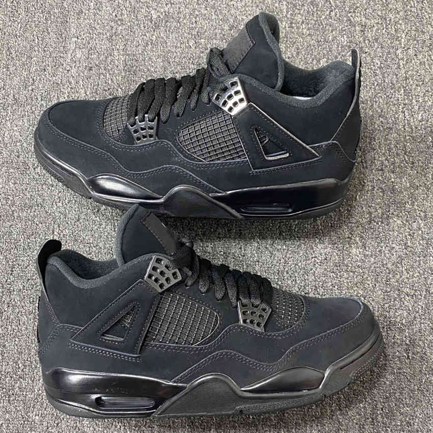 

Shoes 4j Black Cat basketball men athletic sneakers CU1110-010, Bubble wrap packaging
