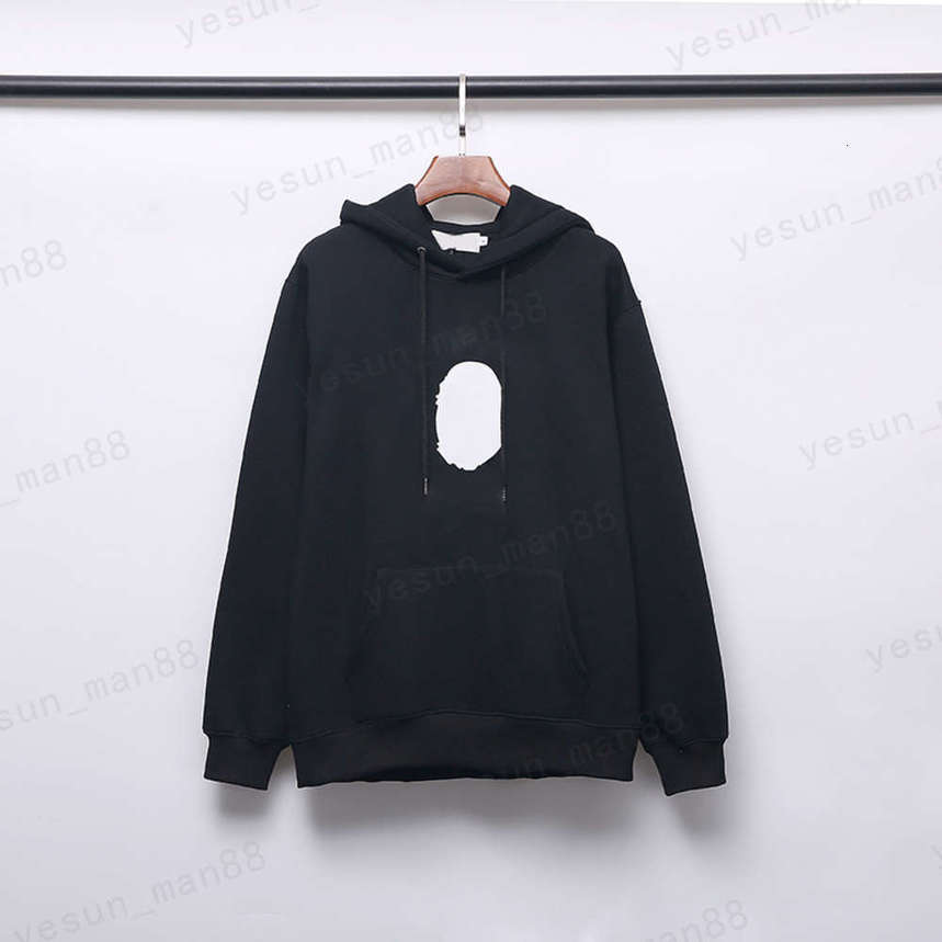 

Classic Monkey-man head Printed Cat Plus Fleece Hoodie Black White Grey Army Green M Xxl Fashionable casual loose tops for men and women