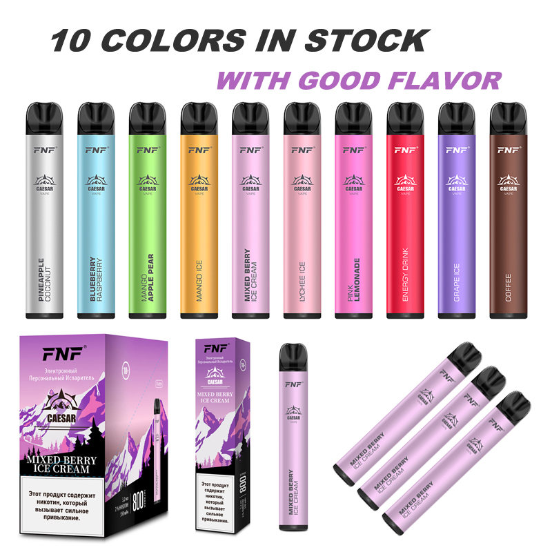 

New Arrival Disposable Electronic Vapes Cigarette Vape Pen Ecigarette 550mAh Battery 3.2ml 800 puffs 10 Colors With Good Flavor Wholesale Di