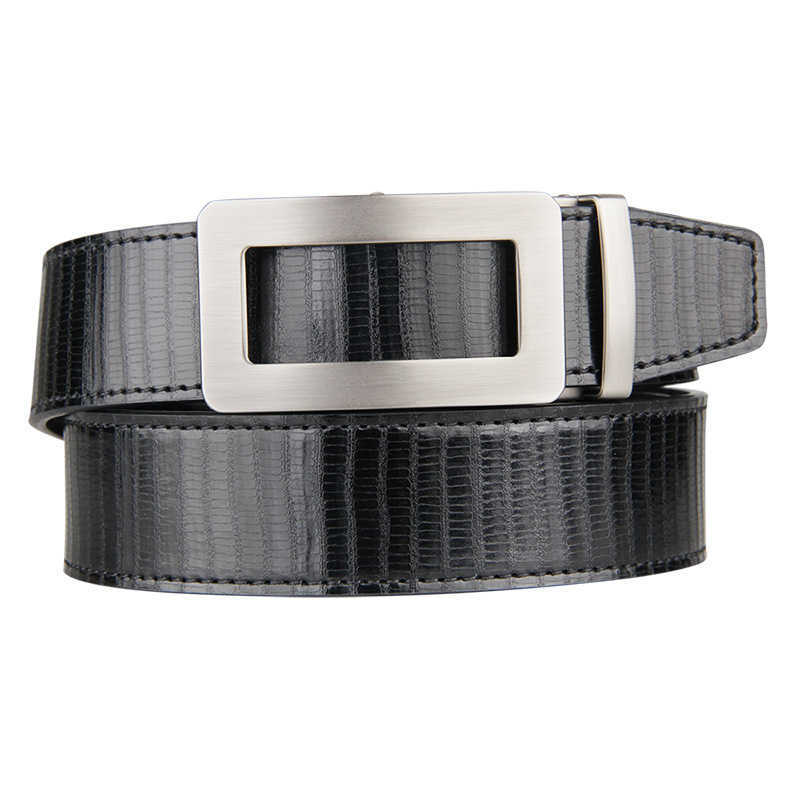 

Luxury Designer Leather Man Belt Top Quality Ratchet Belt Strap Automatic Brown Black Mens Belts Cowhide Golf Belt 120cm Length Q0630