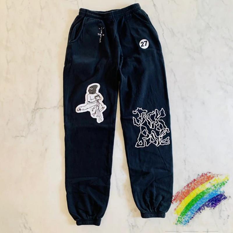 

Men' Pants Travis Scott Astroworld Cactus Jack Mask On Sweatpants Women Men High Quality Drawstring Joggers