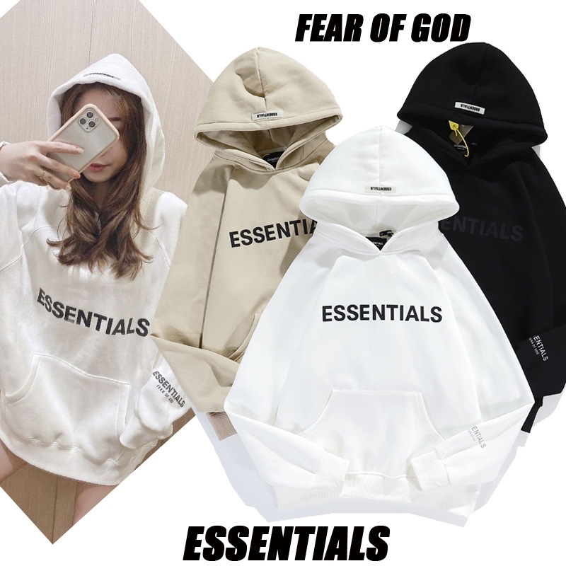 

Hip hop Kanye Bieber men's and women's same fog multi thread Hoodie casual reflective letter hoodie coat, Black