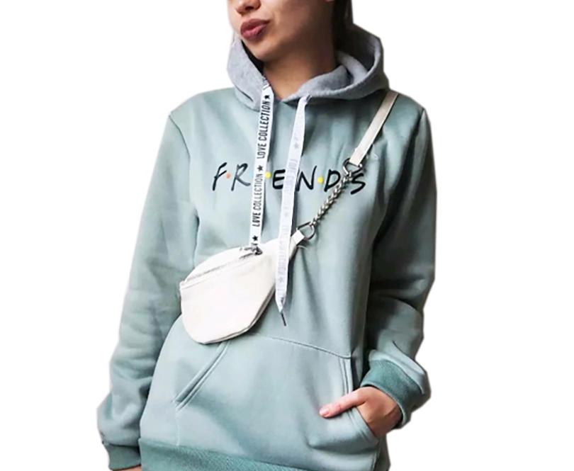 

Women' Hoodies & Sweatshirts 2021 Friends Printing Women Harajuku Clothing Feminina Loose Outwear Fall