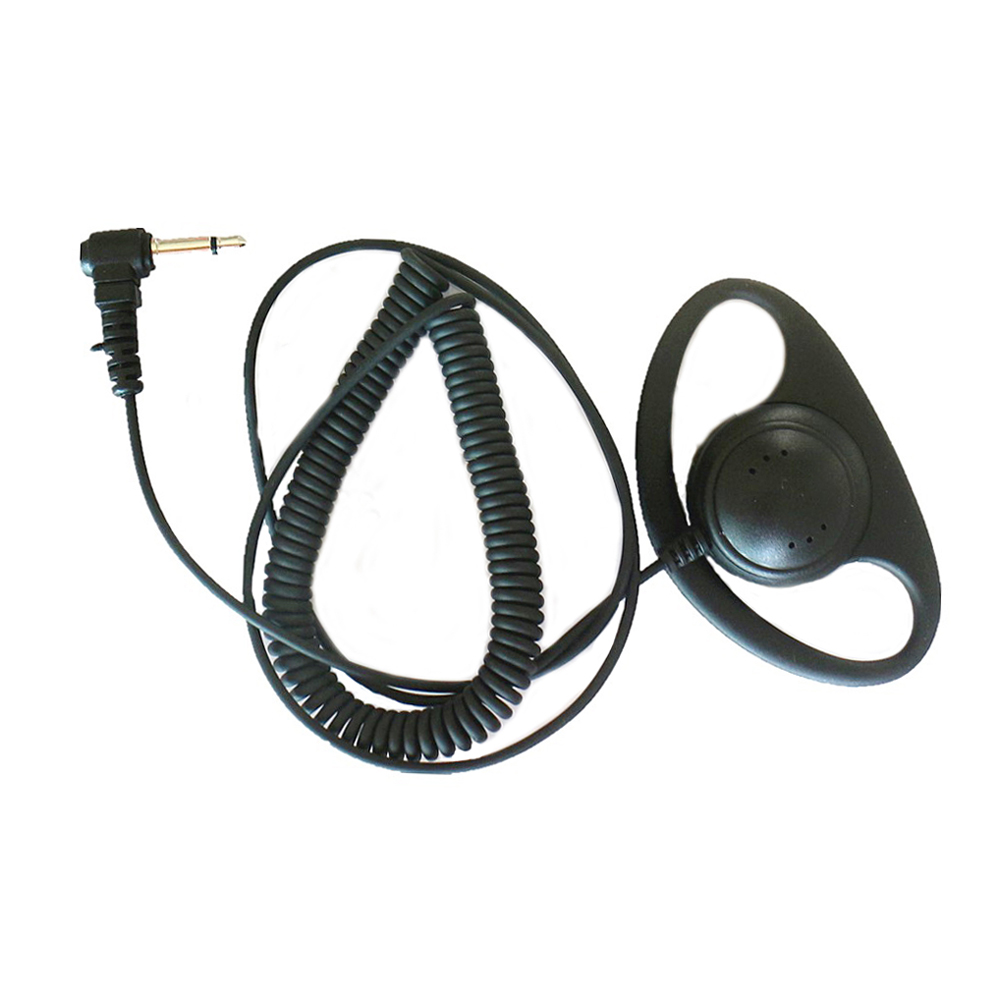 

D Shape Ear-hook Receive Listen Only Earpiece Headset Mic For Motorola Two Way Radio Walkie Talkie HT750 HT1250 BPR40 CP110 CP150 CP200