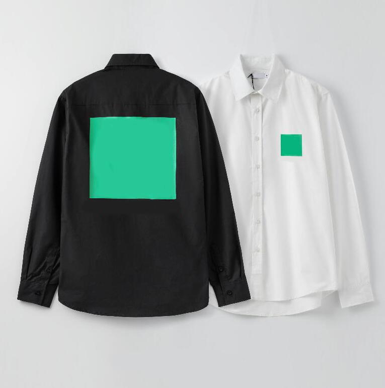 

Classic Mens Designer Shirts With Letters Spring Autumn Long Sleeve T-shirt For Men Women Tee Polos Tops Fashion Jackets Casual Clothing 6 Styles, Black2