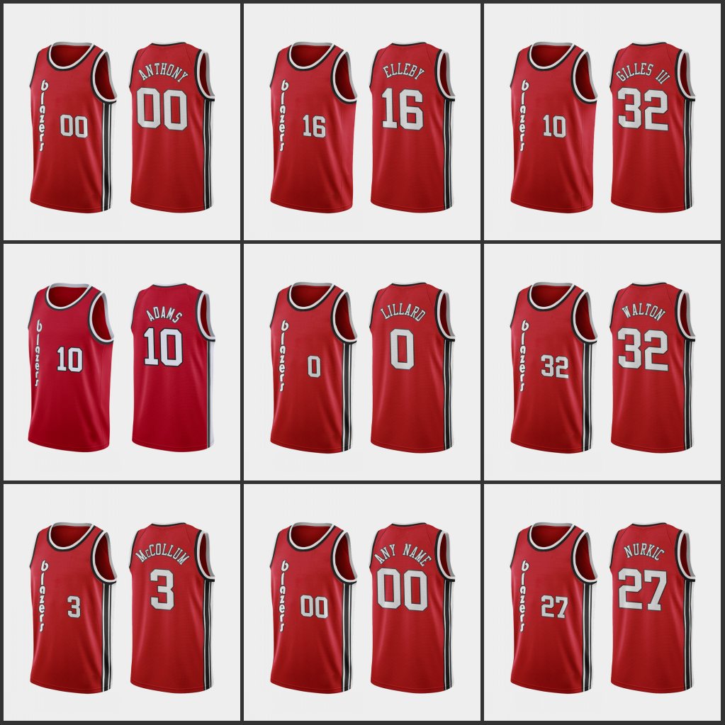

PortlandTrailBlazersMen Damian Lillard Carmelo Anthony Jusuf Nurkic Bill Walton Nassir Little Custom Red Throwback Jersey