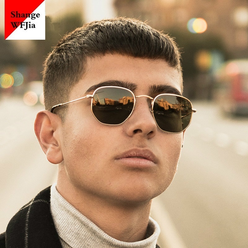 

2021 Men Hexagon Sunglases Women Brand Driving Shades Male Sunglasses For Men's Glasses Gafas De sol UV400