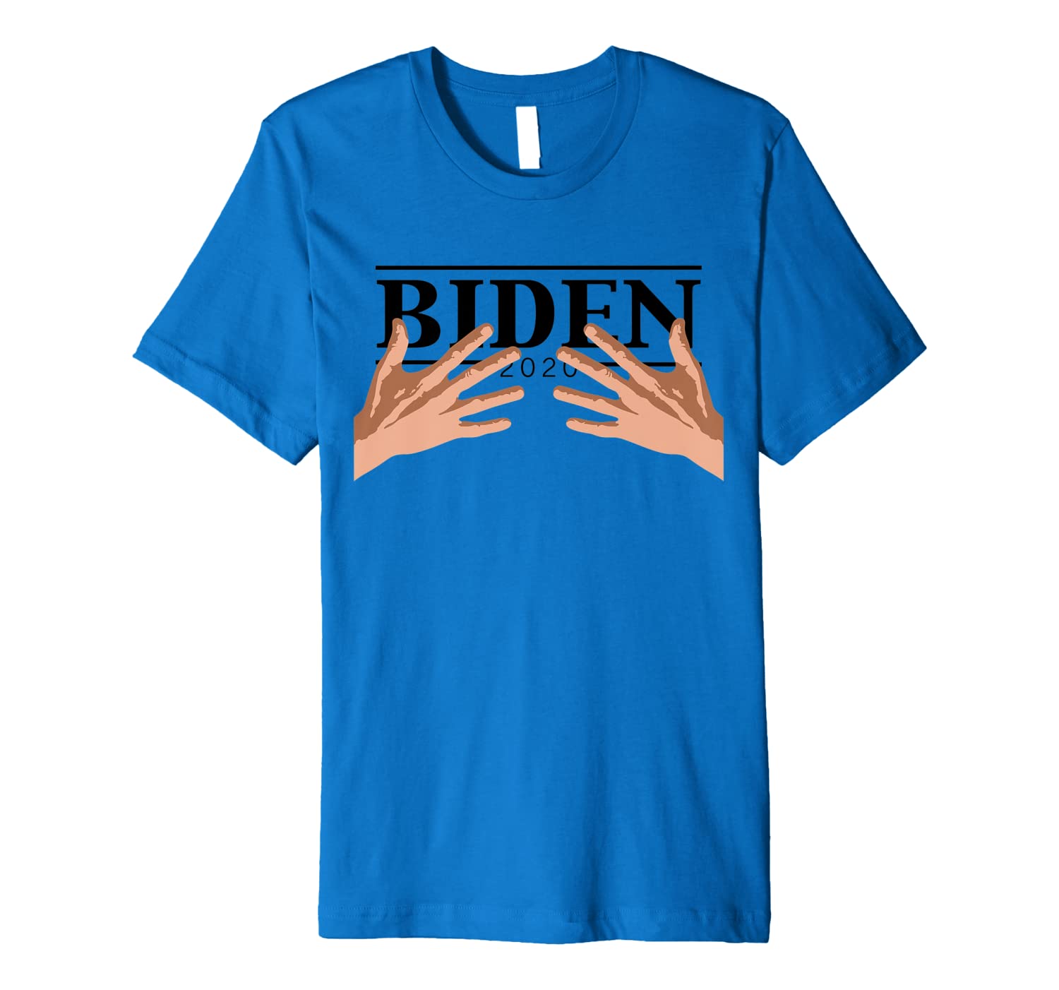 Funny Creepy Joe Biden Touching Hands Grabbing Anti Democrat Premium T-Shirt-image-699232244
