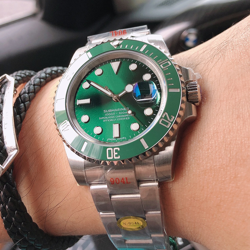

Top Mens Watch 40mm Sapphire Automatic Mechanical Watches Waterproof Fashion Business WristWatch Montre De Luxe Gifts, Customize