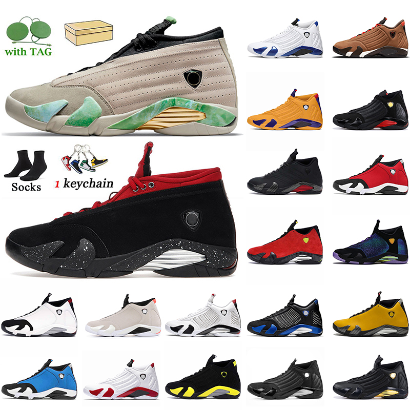 

14 14s Men Basketball Shoes Jumpman Sneakers SPM White Black Toe Red Lipstick Fortune Winterized University Gold Candy Cane Thunder Mens Trainers Sports, # last shot 2018 release 36-47