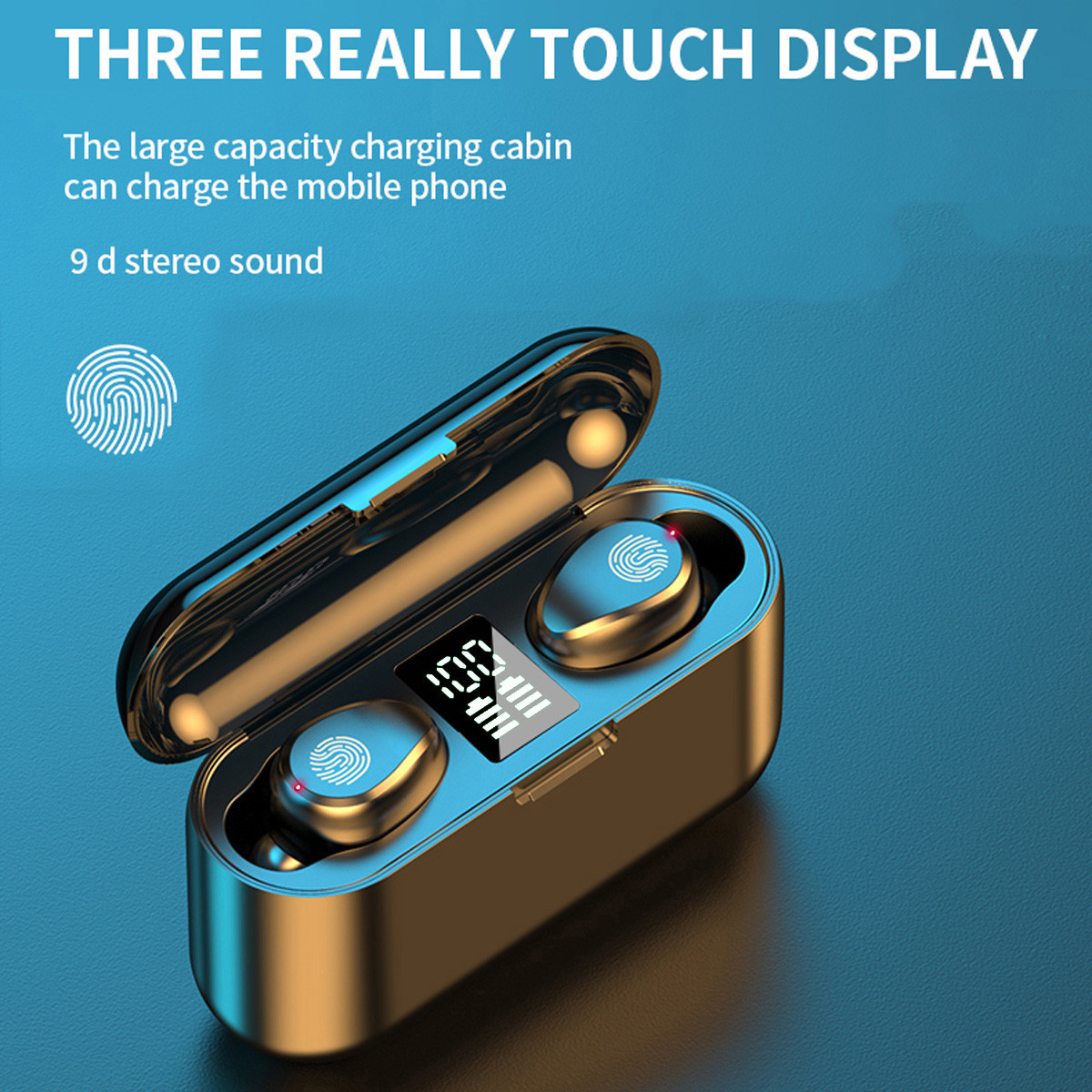 

Tws F9 X36 Wireless Stereo Bluetooth Sports Mini Touch Bass Earphone With 2000Mah Charging Box, Mobile Power Bank, Waterproof(The Logistics