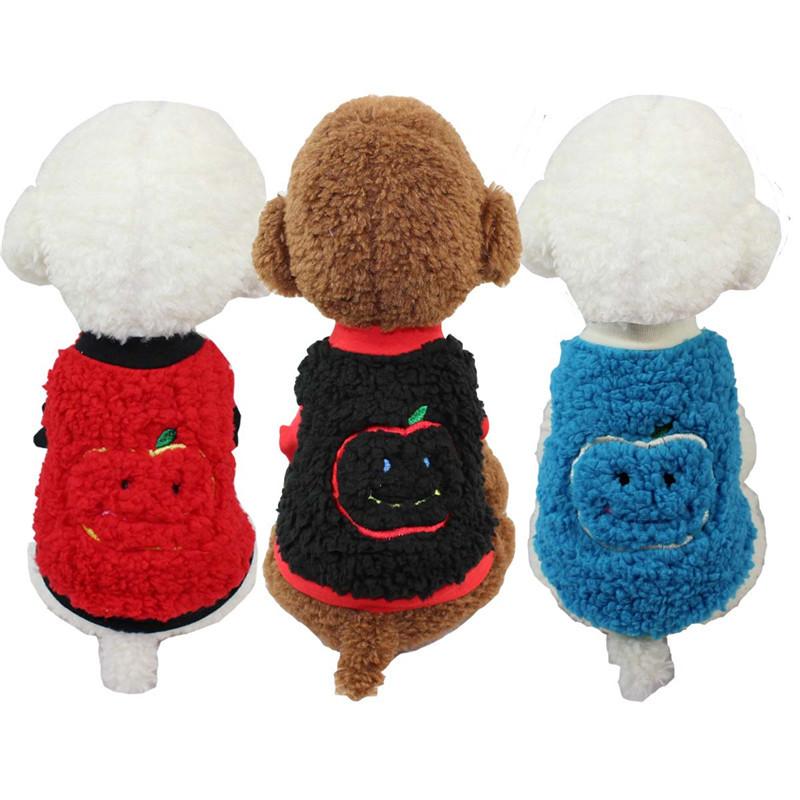 

Dog Apparel Warm Pet Clothes Soft Wool Cat Vest Four-legs Hoodies Outfit For Small Dogs Chihuahua Pug Clothing Puppy Coat Yorkie Winter, Red