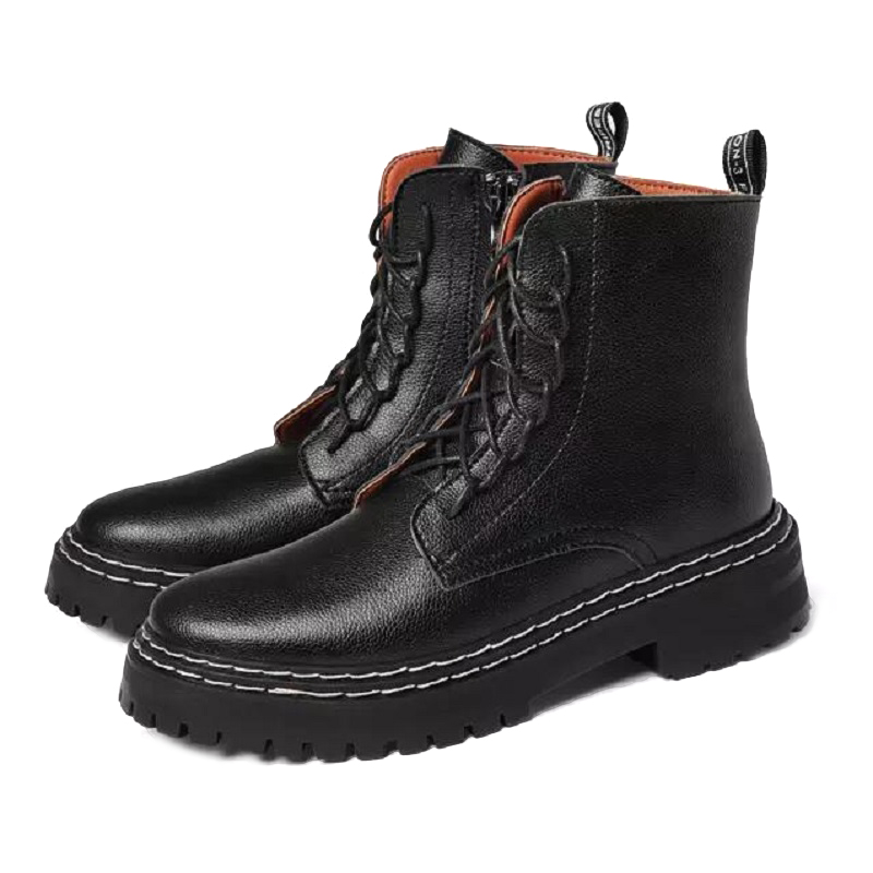 

Women Boots Platform Shoes Triple Black Womens Cool Motorcycle Boot Leather Shoe Trainers Sports Sneakers Size 35-40 10, 1 35-40