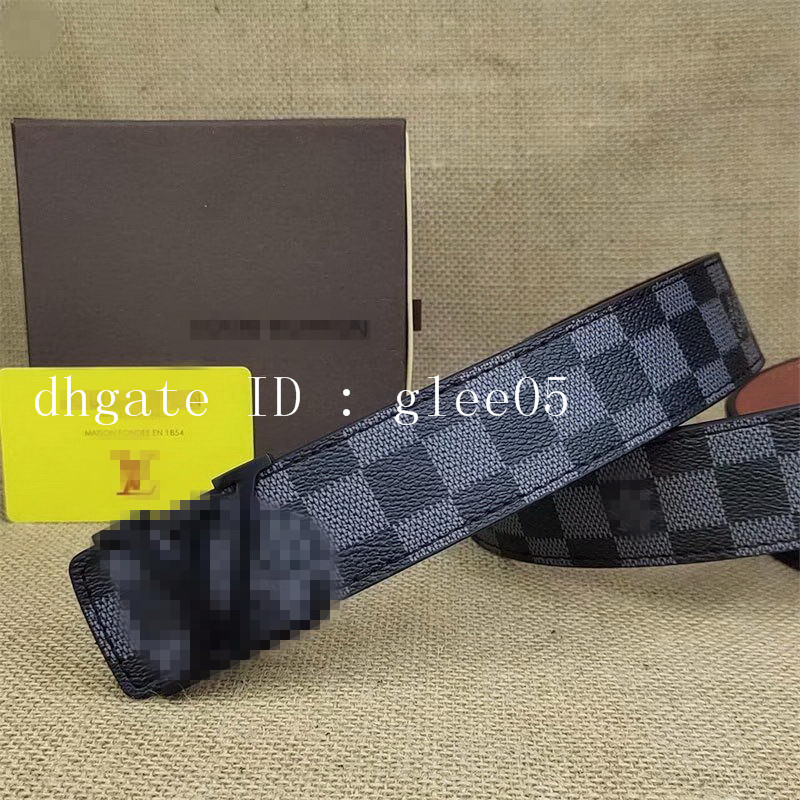 

Men Designers Belts Classic fashion luxury casual letter L smooth buckle womens mens leather belt width 3.8cm with orange box L3, Have box