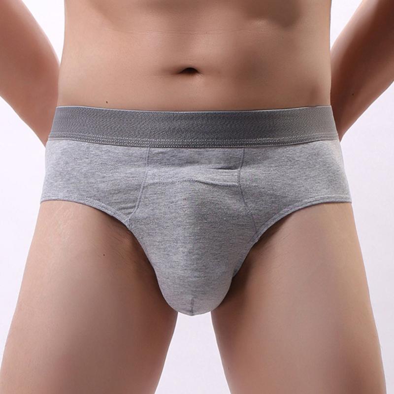 

Underpants Sexy Men Cotton Underwear Bulge Pouch Brief Bikini Breathable Thong Men's Ice Silk Low-rise Seamless, Black