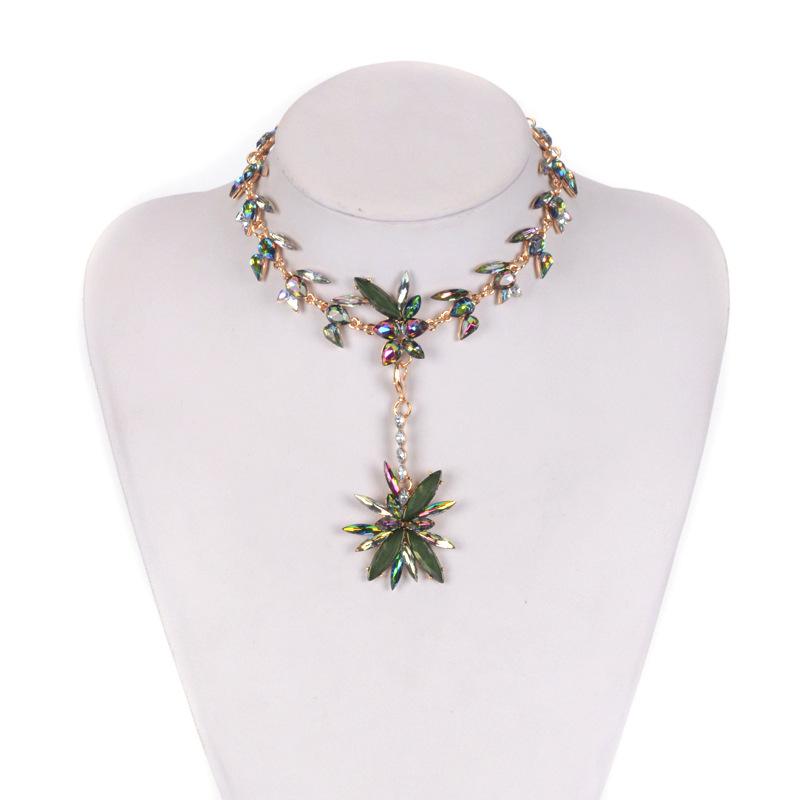 

Elegant Crystal Wrap Choker 2021 Gothic Rhinestone Chokers Necklace For Women Statement Necklaces Christmas Gifts