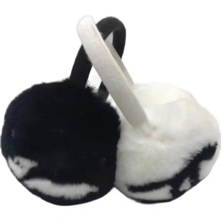 

Winter earmuffs Female rabbit velvet earmuffs Classic brand Ear Muffs fashion warm warm plush earmuffs