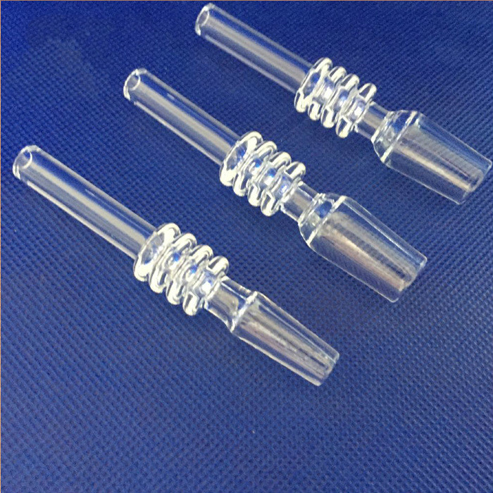 

wholesale 10mm 14mm 18mm Quartz Nectar Collector Tips Thick Drop Tester Tube Tip for Smoking