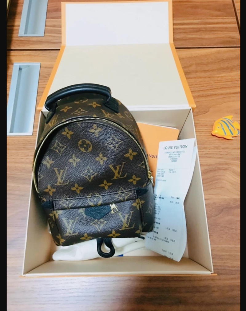 

lv louis handbags vitton Bags PALM SPRINGS MINI Backpack Women Handbags Luxurys Shoulder Designers messenger Leather purse, Red;black