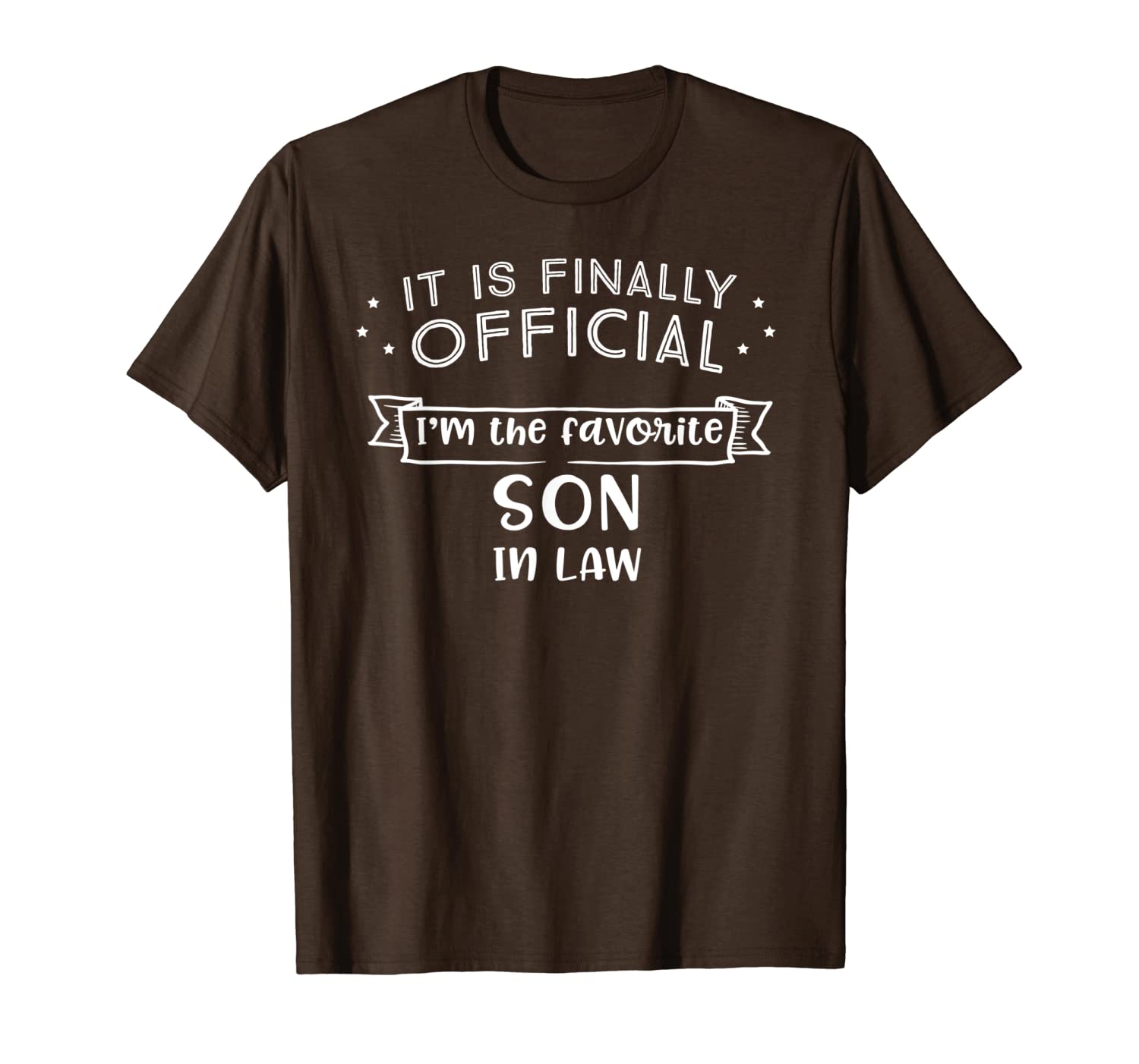 

favorite son in law shirt novelty gifts, White;black