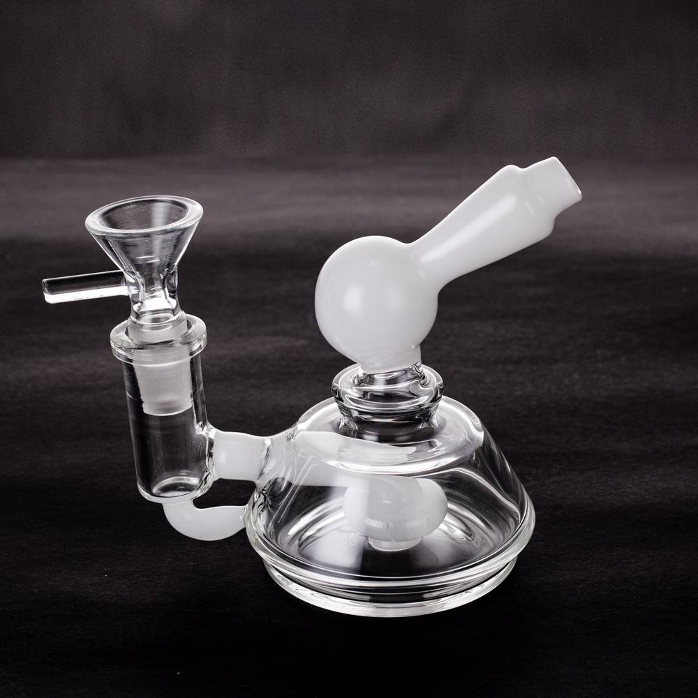 

Glass Bong Hookahs Water Pipes Dab Rig 3.9 Inch Hand Blown With 14mm Quartz Banger Or Male Bowl Wholesale