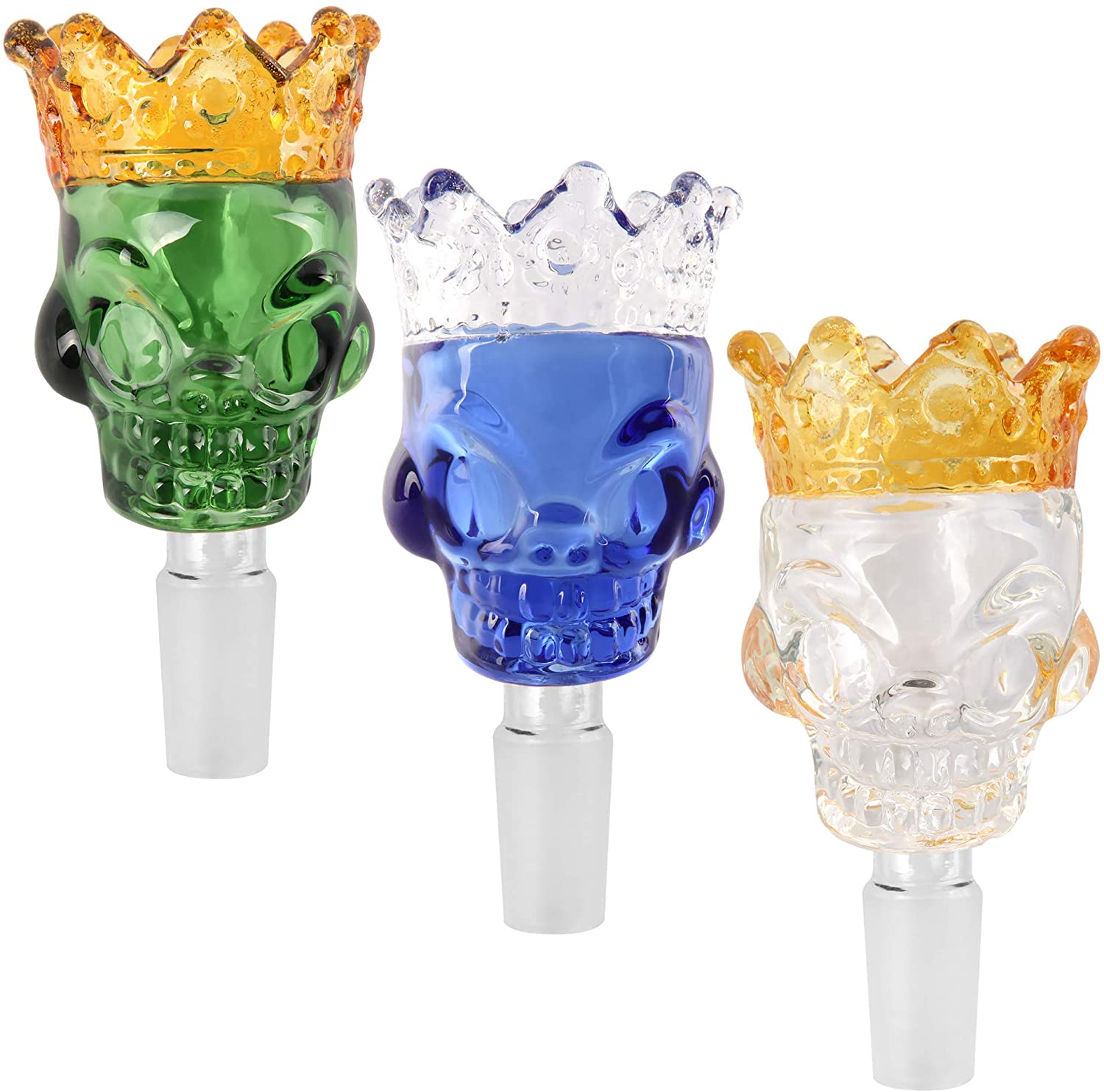 

Vintage Glass Crown Bowl male 14mm 18mm For Water Bong pipe smoking bowls