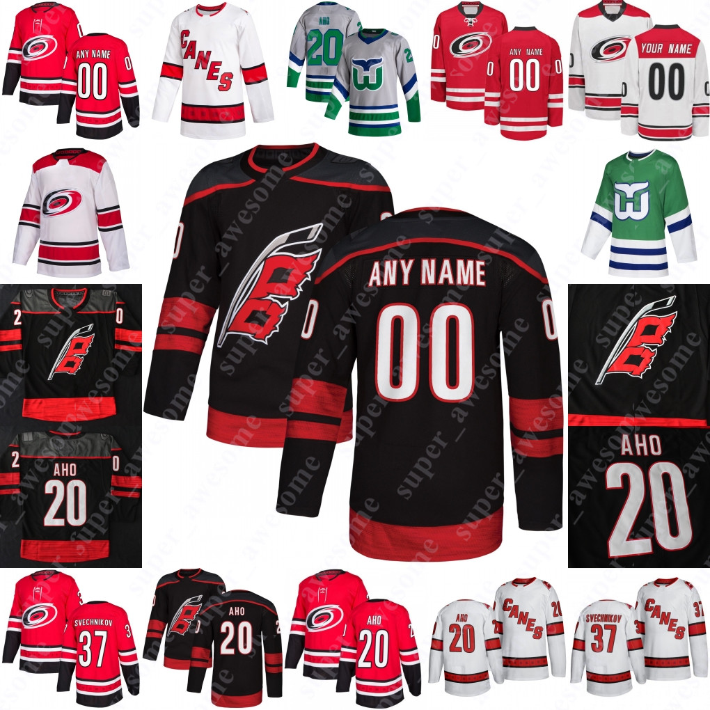 

Carolina Hockey Jersey Alex Nedeljkovic Nino Niederreiter Petr Mrazek Brett Pesce Warren Foegele Jesper Fast Brock McGinn Jake Bean Brady Skjei James Reimer, Women black