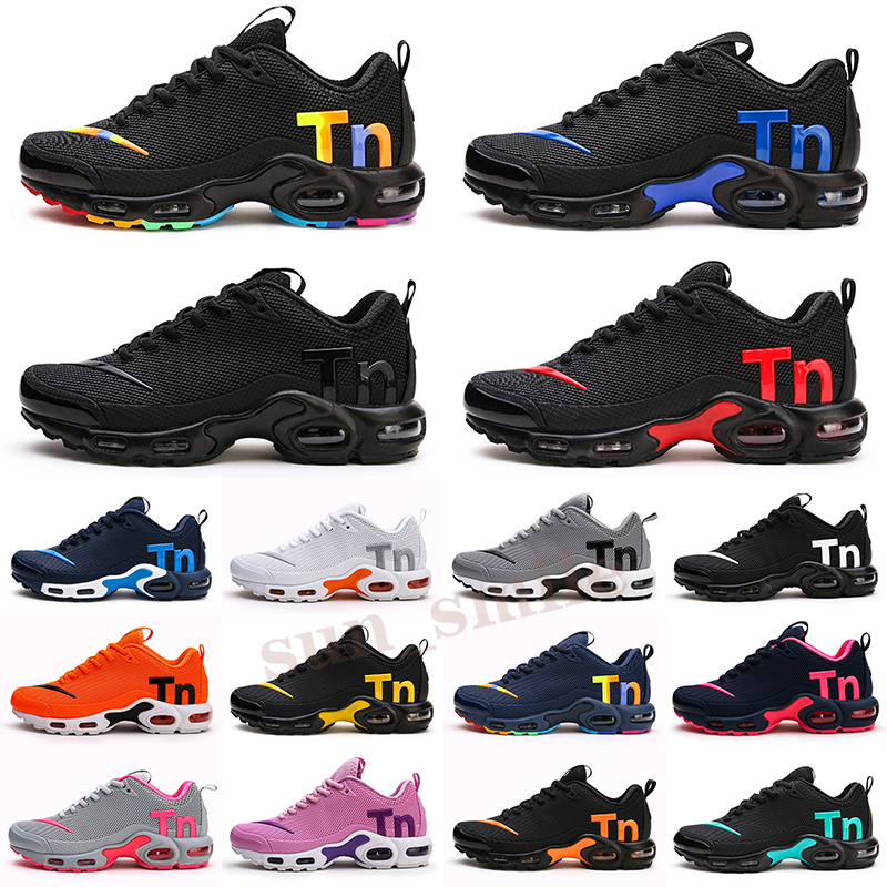 

Sell 2021 Mercurial Plus Tn SE Running Shoes Triple Black White Blue Breathable Mesh sports Mens Trainers Sneakers 36-45, Color 1