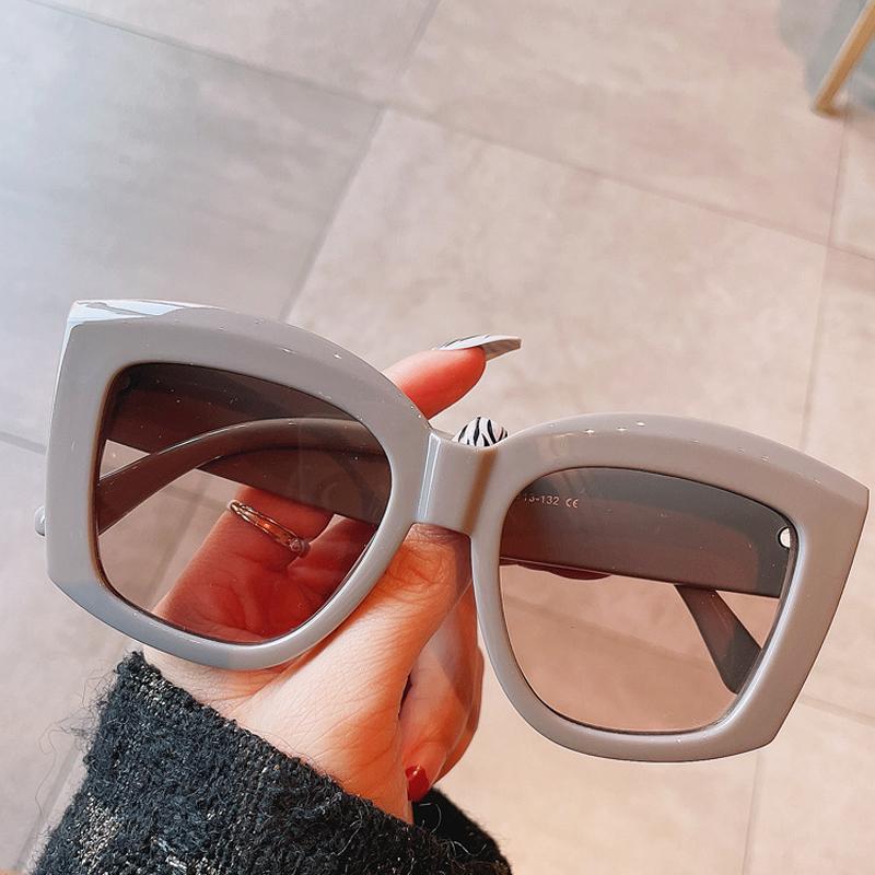 

Sunglasses 2022 Fashion Colorful Oversized Square Women Vintage Driving Sun Glasses Female Show Shades UV400